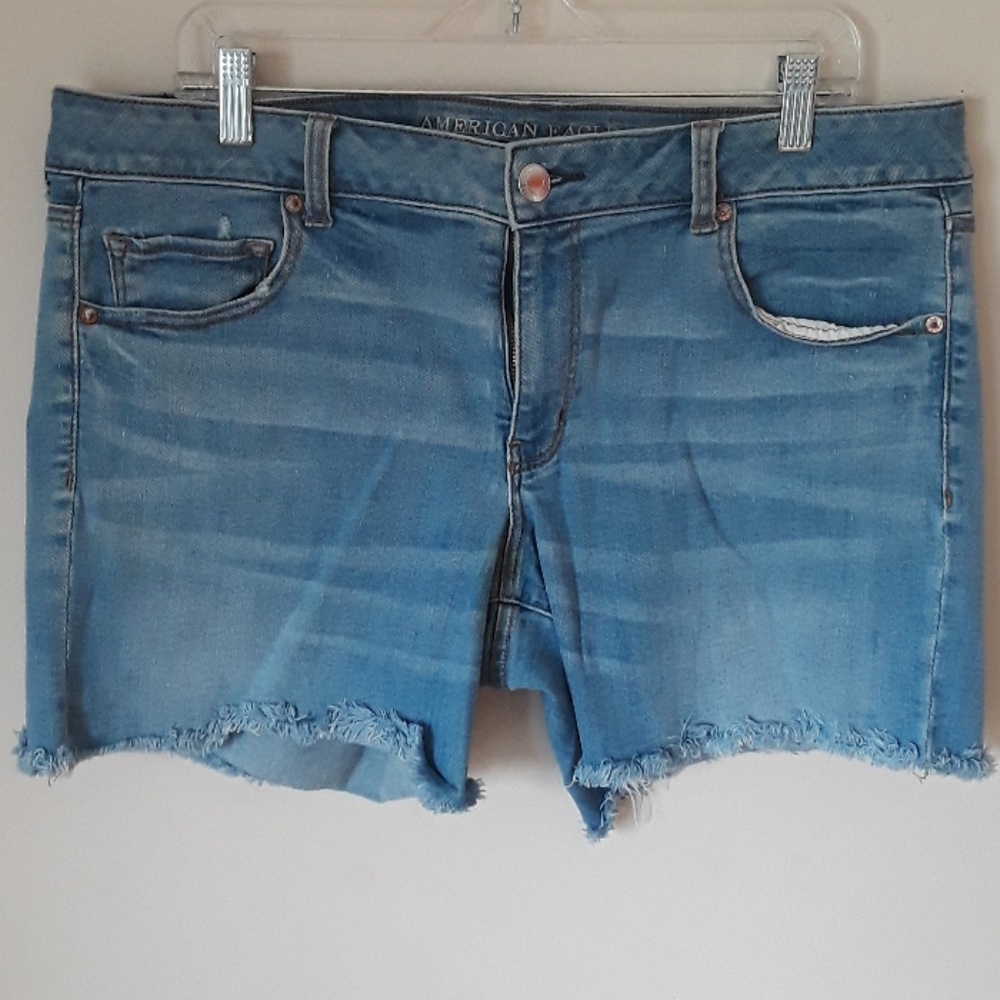 American Eagle Outfitters Midi Denim Shorts